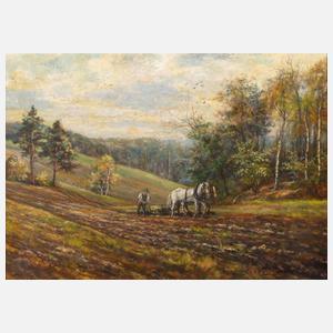 Fritz Kunold, ackernder Bauer