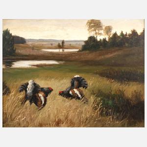 Gerhard Lukas-Larsen, balzende Auerhähne