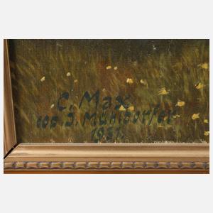 J. Mühldorfer, Mädchen in Sommerlandschaft