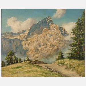 H. Müller, Sommerliche Hochgebirgslandschaft