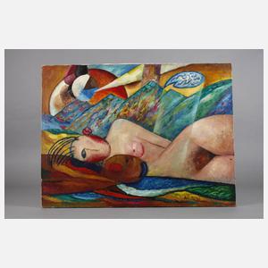 Avaz Mutall, ”Zwei”, liegender Damenakt