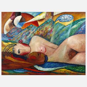 Avaz Mutall, ”Zwei”, liegender Damenakt