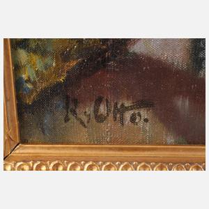 R. Otto, Mühle in Frühlingslandschaft