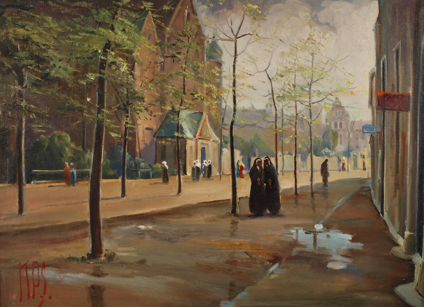 Knut Petersen-Svendsberg, Straßenszene vorm Konvent