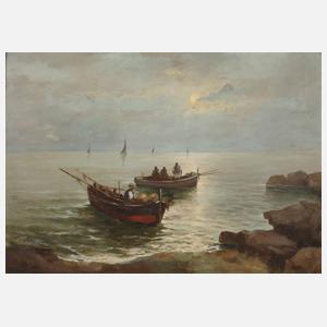 Alberto Picardi, Abendliche Küstenszene