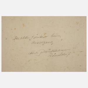 Carl Plückebaum, Alter Förster beim Reviergang