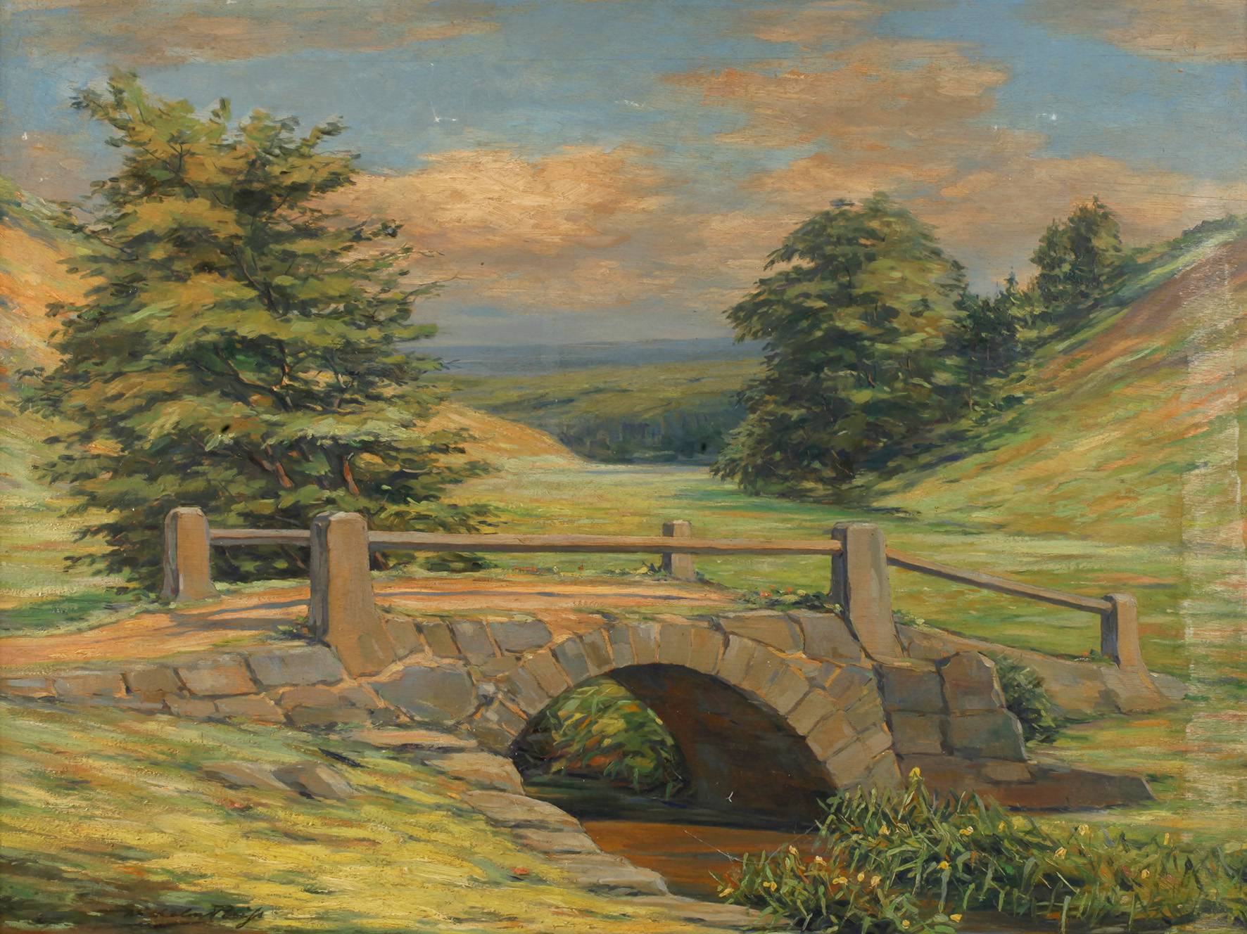 Wilhelm Reiß, ”Römerbrücke im Steinbachtal”