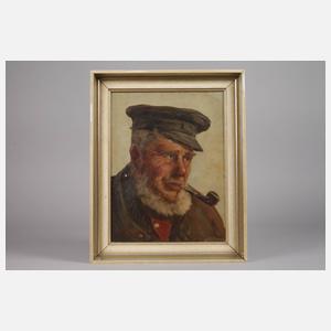 Adolf Rheinert, Portrait eines Fischers mit Pfeife