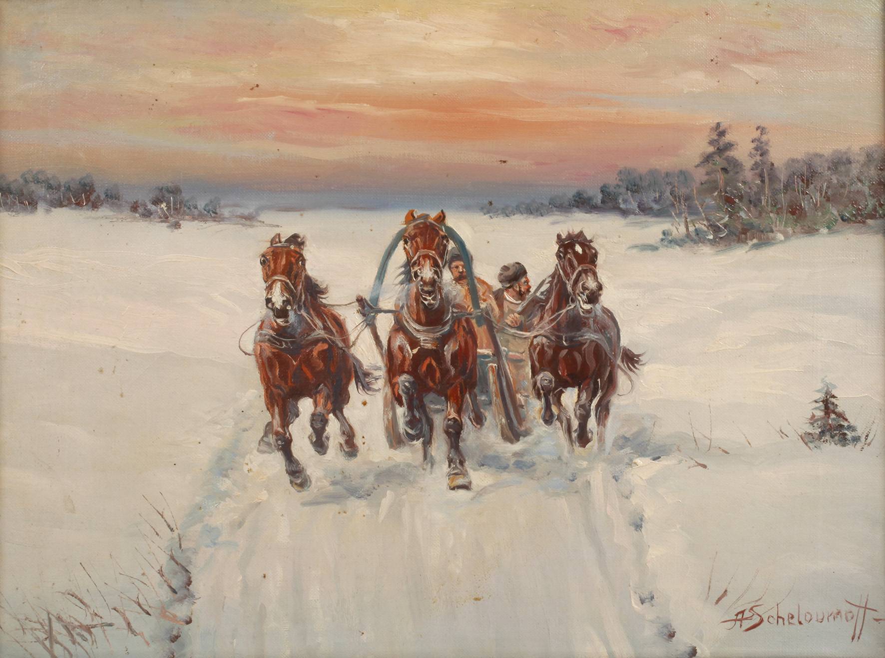 Afanasij Iwanowitsch Scheloumoff, ”Russische Troika”