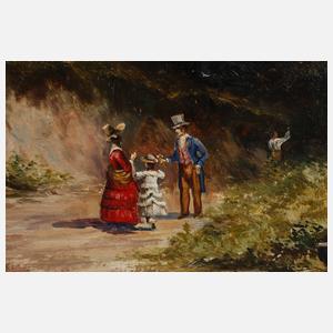 Albert Singer, Spaziergänger im Hohlweg