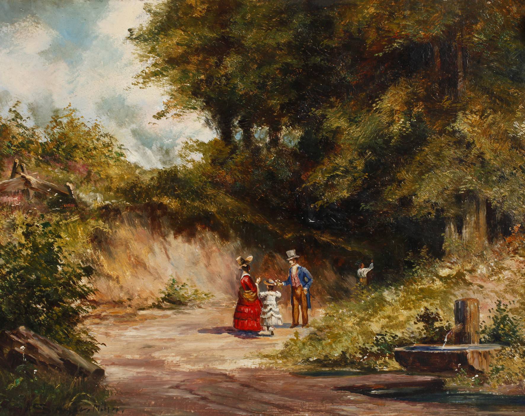 Albert Singer, Spaziergänger im Hohlweg