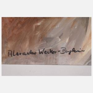 Alexander Wecker-Bergheim, Mädchenportrait