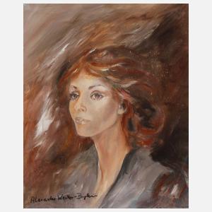 Alexander Wecker-Bergheim, Mädchenportrait