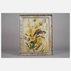 Werner, Blumenstück mit Schmetterlingen