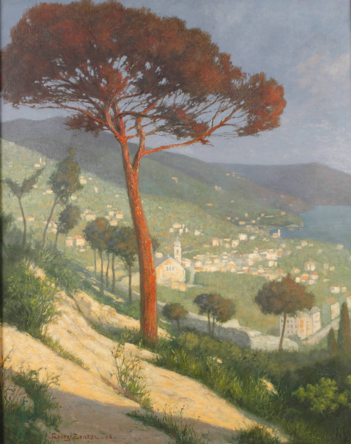 Oskar Georg Zenker, Südländische Küstenansicht