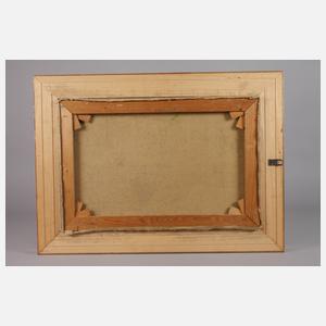 Schäferin mit Herde in sonniger Sommerlandschaft