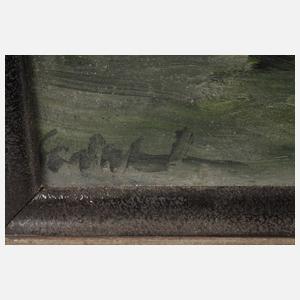 Badende Mädchen am Bach