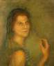 Damenportrait in Grün