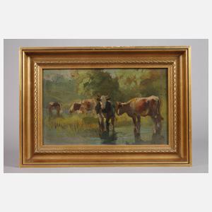 István Burchard-Bélaváry, Kühe am sonnigen Ufer
