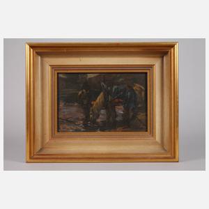 Pferde in der Schwemme