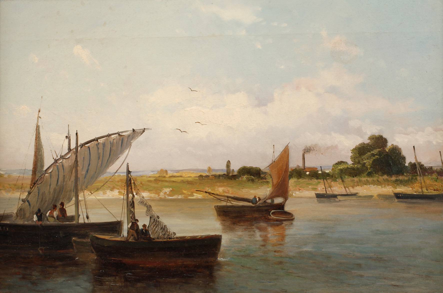 Sommerliche Flusslandschaft