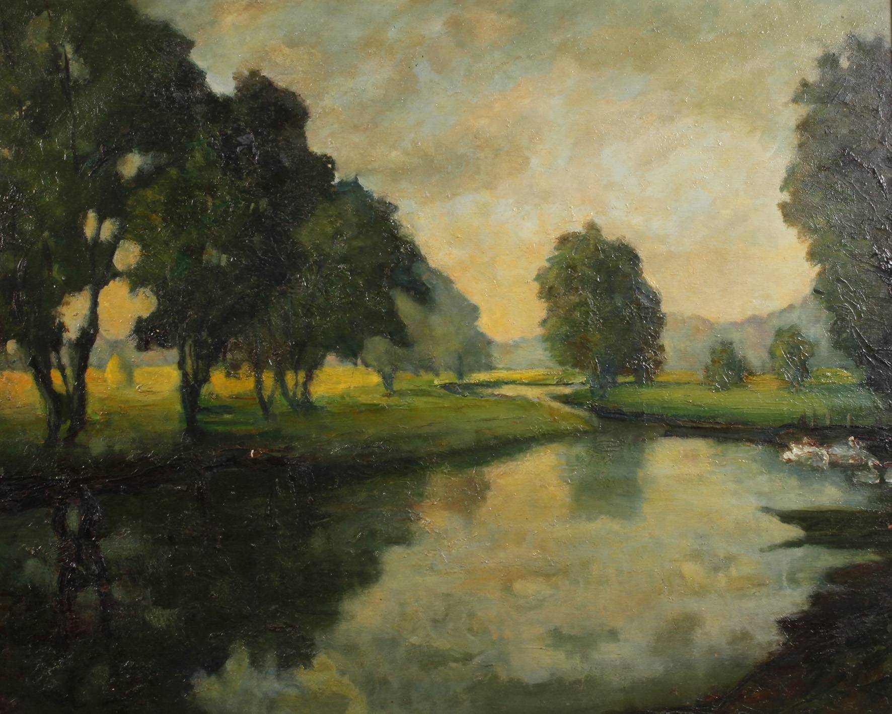 Sommerliche Flusslandschaft