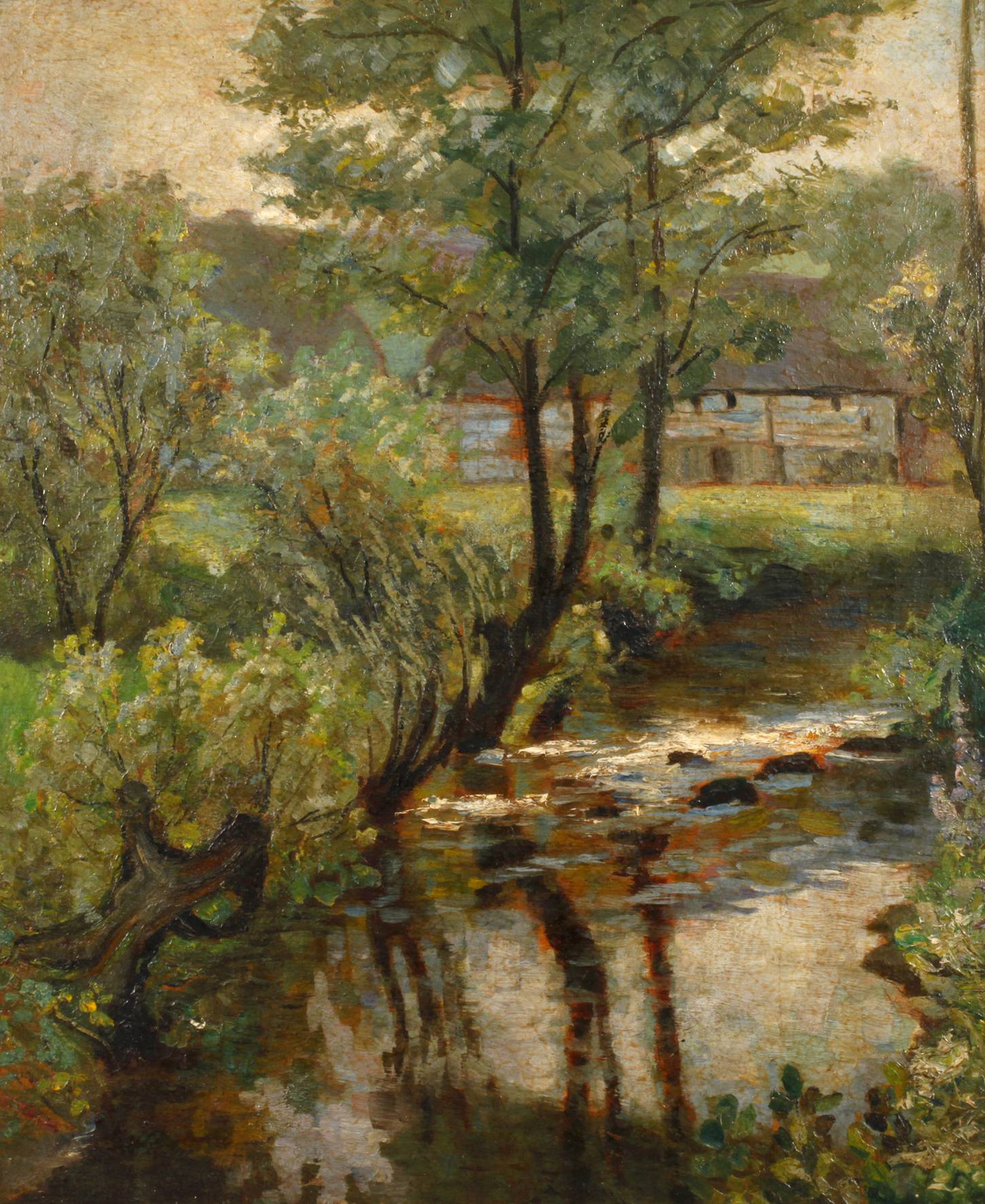 Sommerliche Flusslandschaft