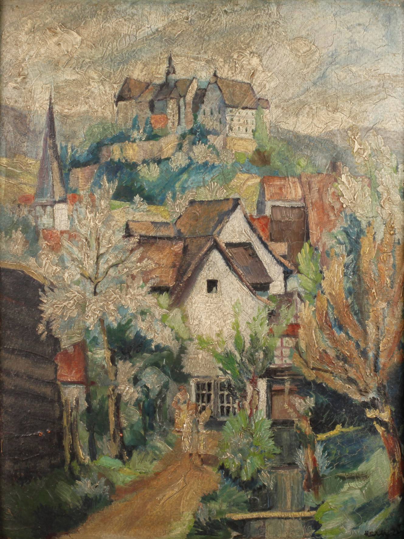 Burg über der Stadt