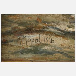 K. Köppel, Paar Gemälde deutsche Kriegsmarine