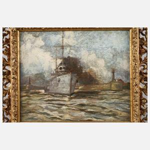 K. Köppel, Paar Gemälde deutsche Kriegsmarine