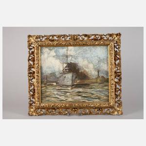 K. Köppel, Paar Gemälde deutsche Kriegsmarine