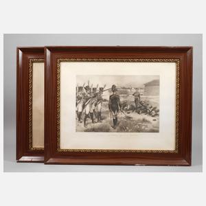 Paar Lackleistenrahmenpendants