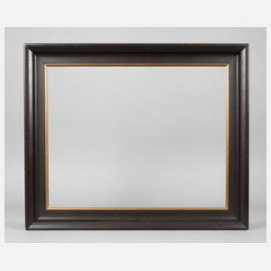 Dunkelbraune Leiste mit Goldinlay, Mitte 20. Jh.