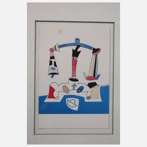 Rahmen Otmar Alt, attr. mit Kunstpostkarte