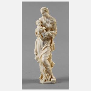 Feine Elfenbeinschnitzerei