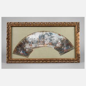 Gerahmter Fächer Rokoko