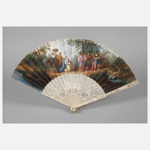 Feiner Fächer Elfenbein