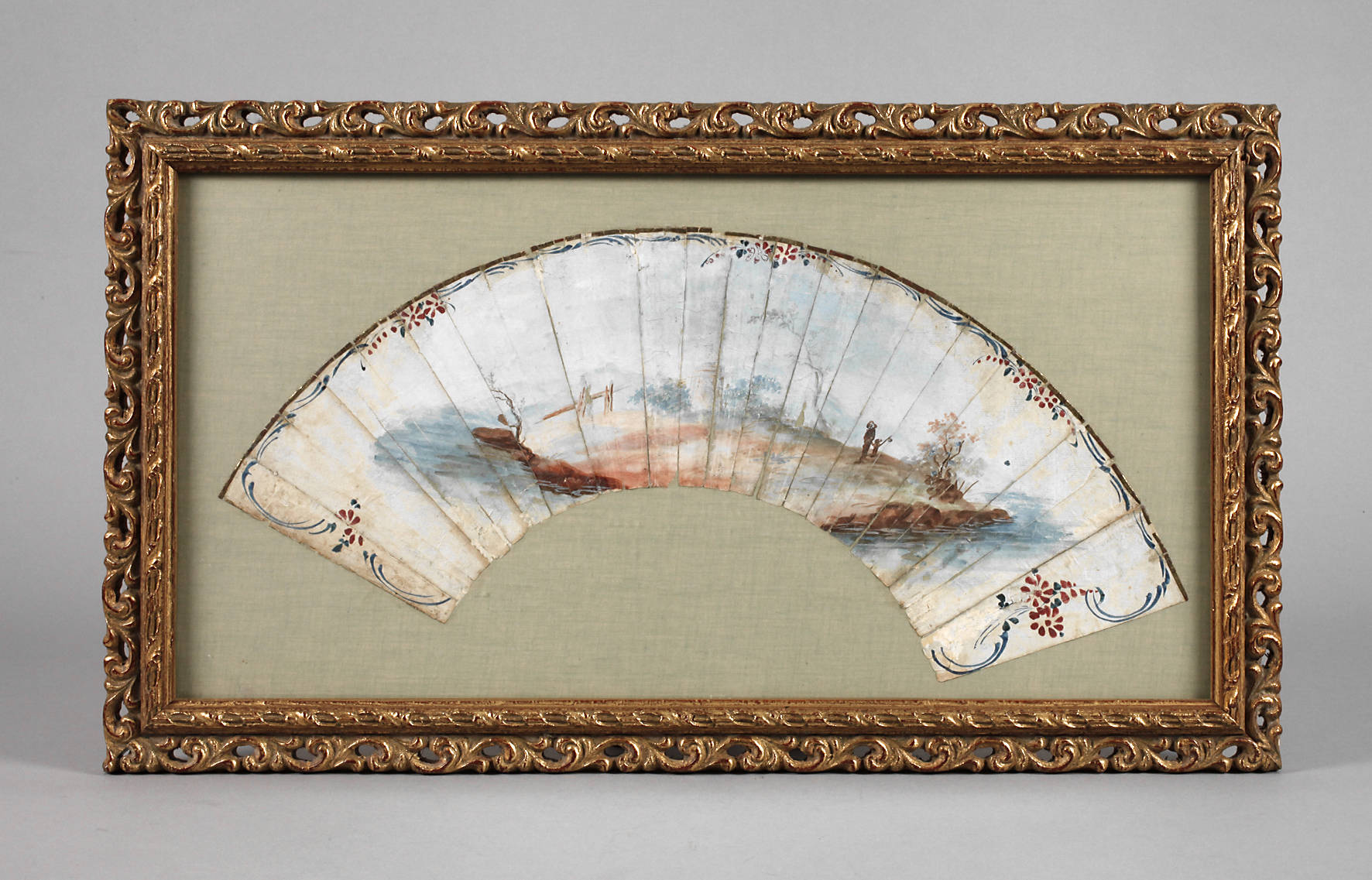 Gerahmter Fächer Rokoko