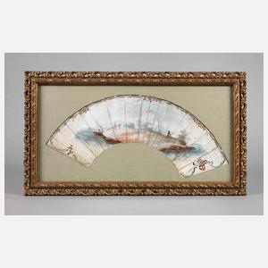 Gerahmter Fächer Rokoko