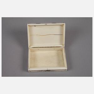 Feine Dose Elfenbein