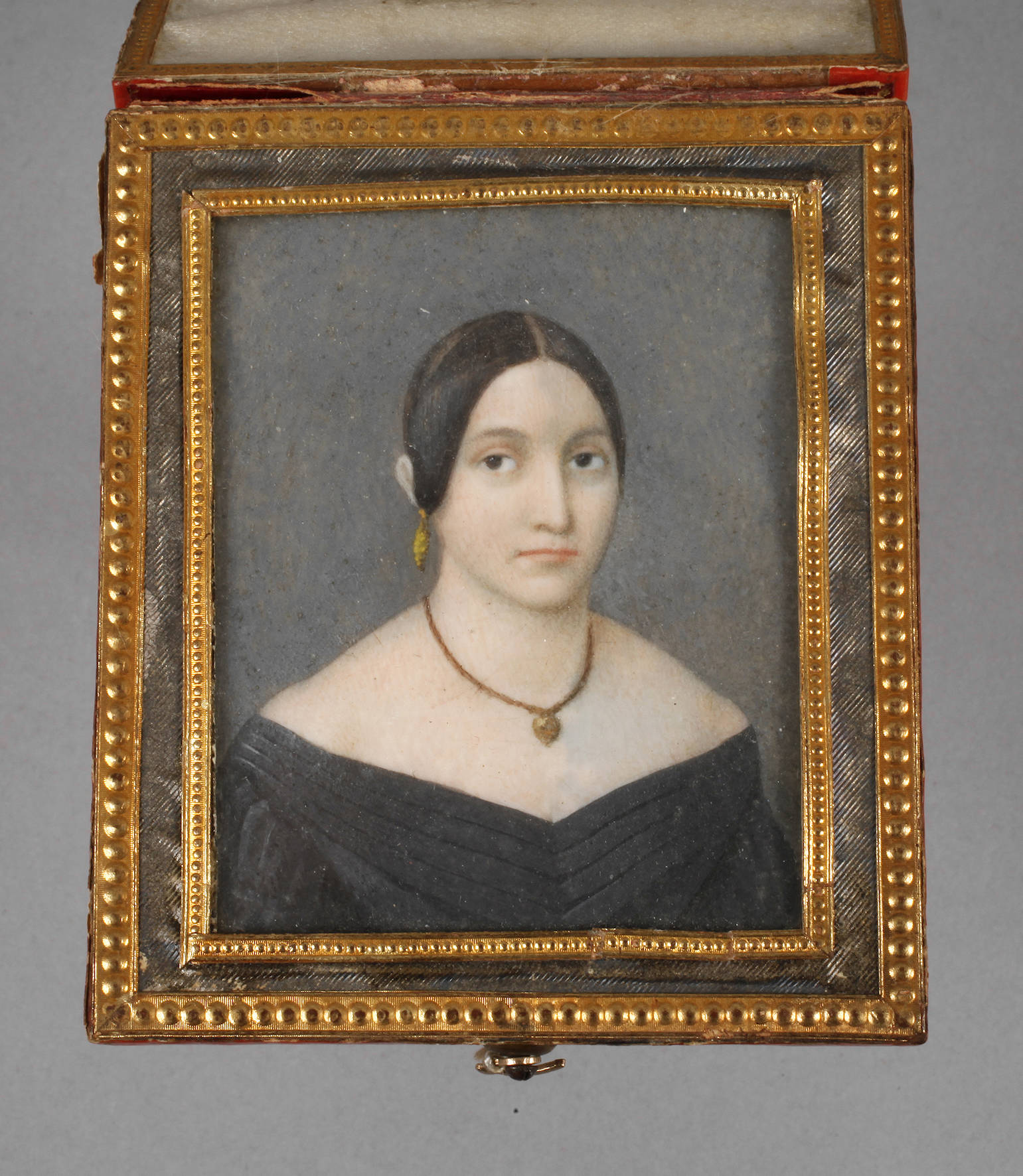 Elfenbeinminiatur Biedermeier