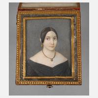 Elfenbeinminiatur Biedermeier111