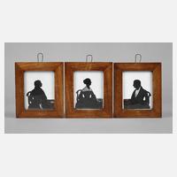 Drei Silhouettenmalereien111