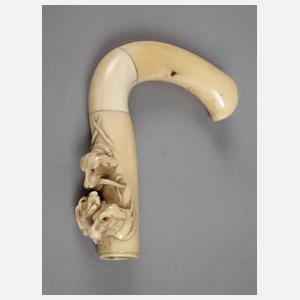 Stockgriff Elfenbein