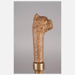 Geschnitzter Spazierstock