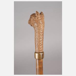 Geschnitzter Spazierstock