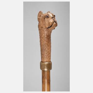 Geschnitzter Spazierstock