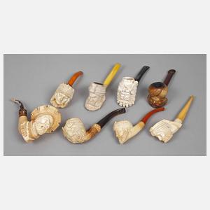 Konvolut Meerschaumpfeifen