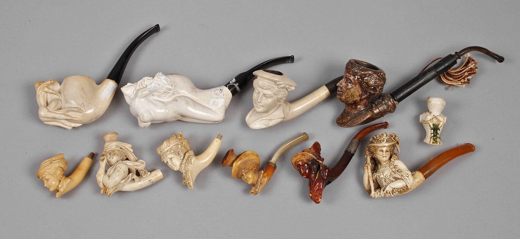 Konvolut Meerschaumpfeifen
