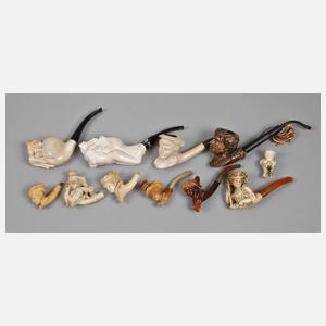 Konvolut Meerschaumpfeifen